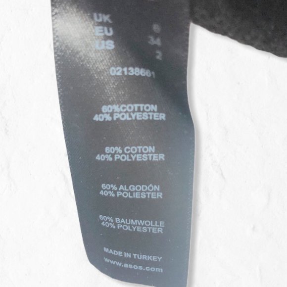 Gray ASOS 3/4 Sleeve Sweater "72" Dress Sz 2 - Picture 7 of 9